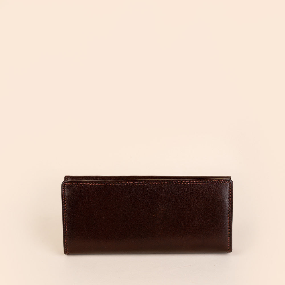 PORTAFOGLIO LUNGO IN PELLE SEMI LUCIDA