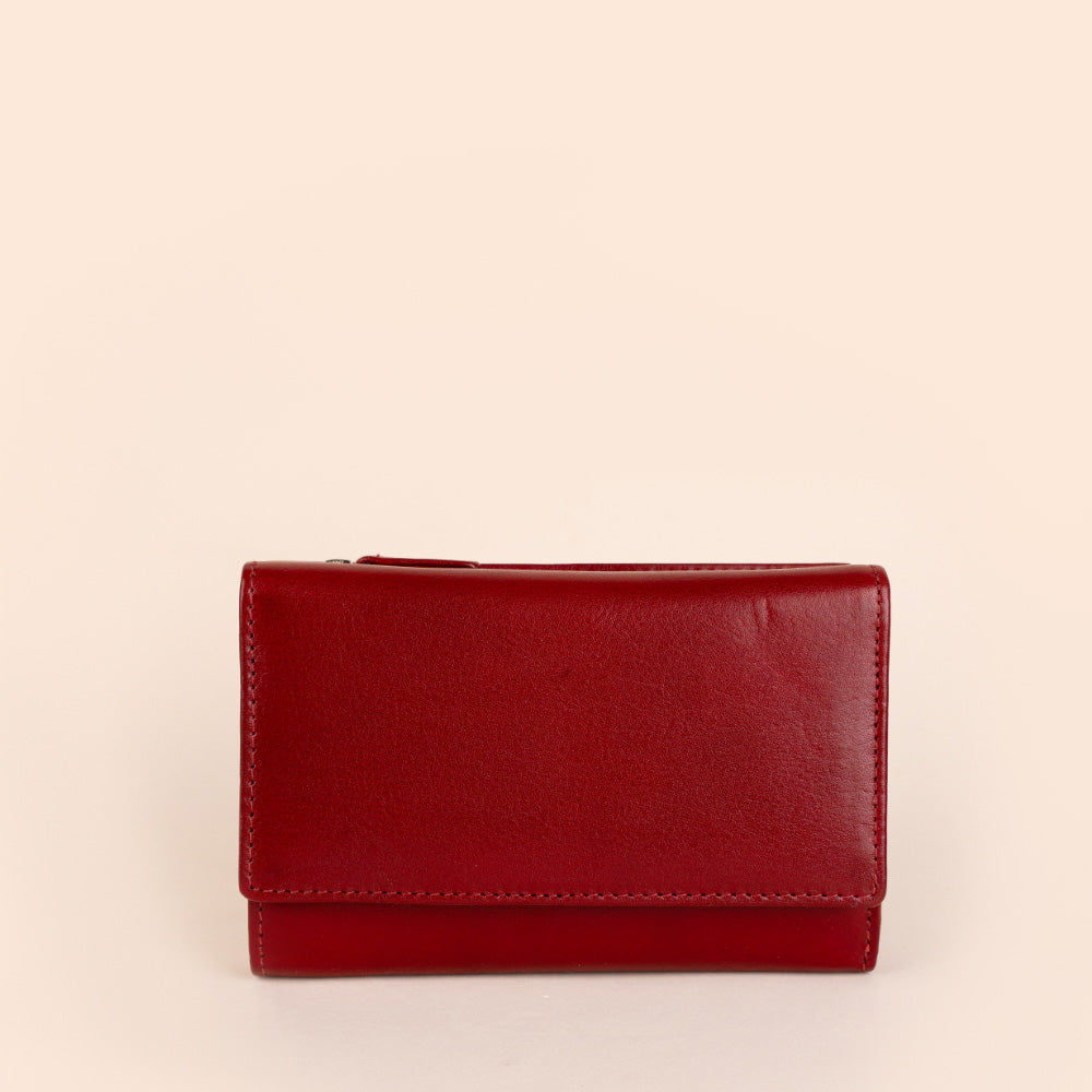 PORTAFOGLIO CON ZIP ESTERNA POSTERIORE