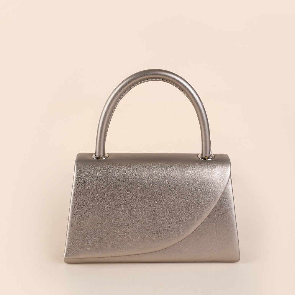 BORSA POCHETTE CON MANICO RIGIDO