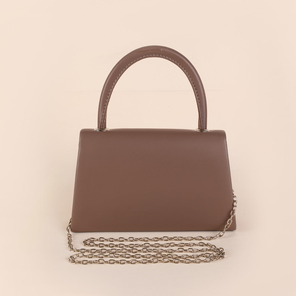 BORSA POCHETTE CON MANICO RIGIDO