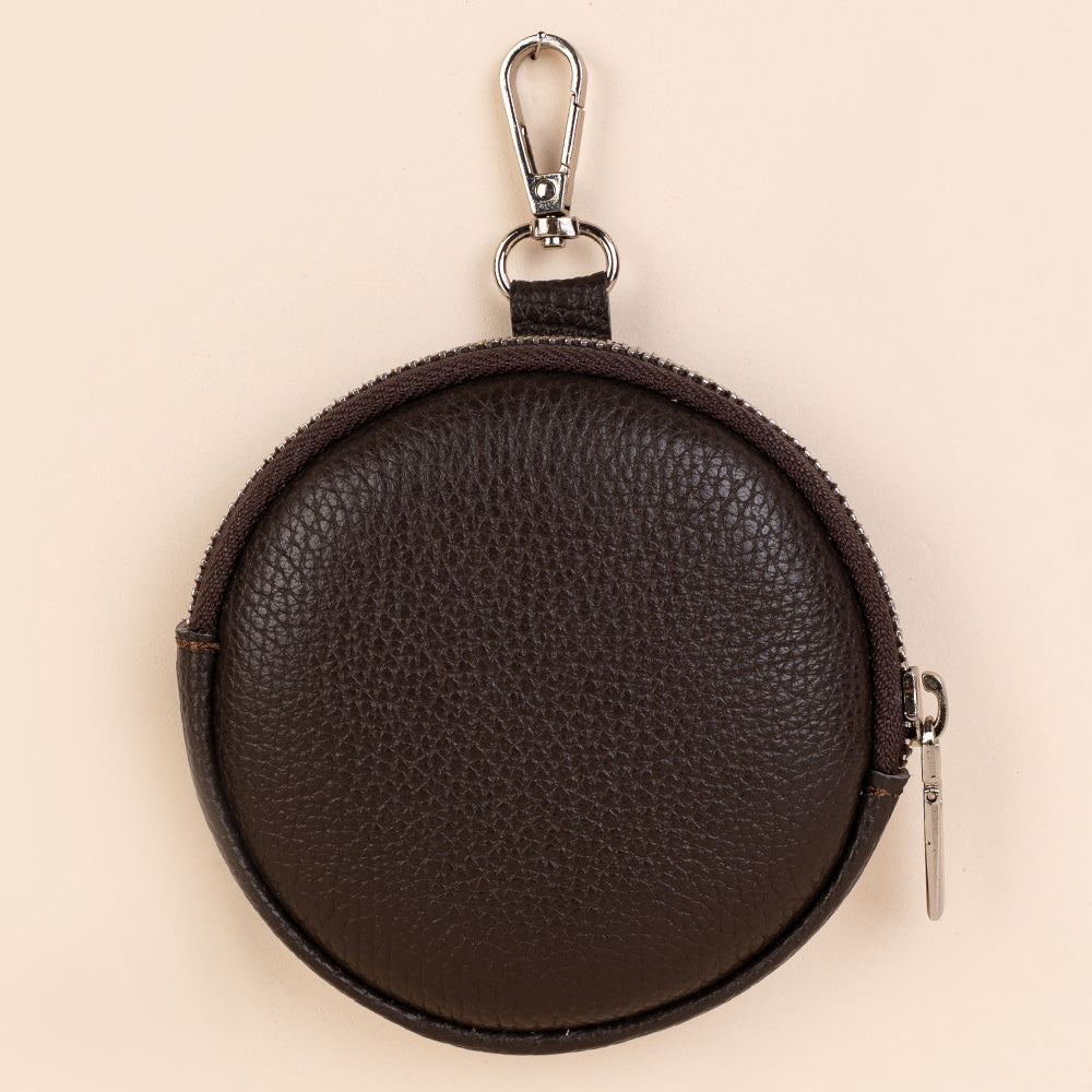 PORTAMONETE CIRCOLARE PIATTO CON GANCIO