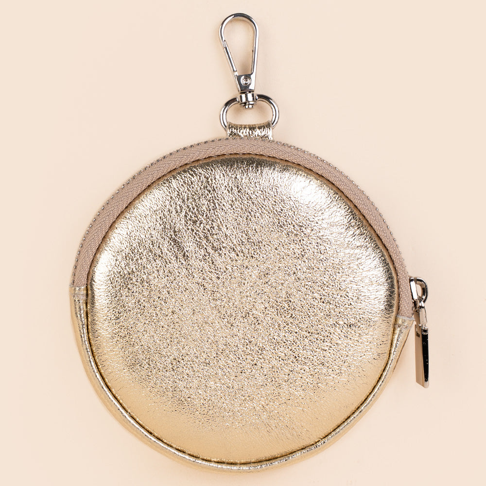 PORTAMONETE CIRCOLARE PIATTO CON GANCIO