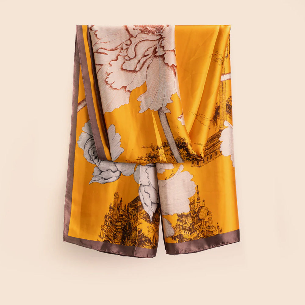 SCIARPA LEGGERA CON FIORI