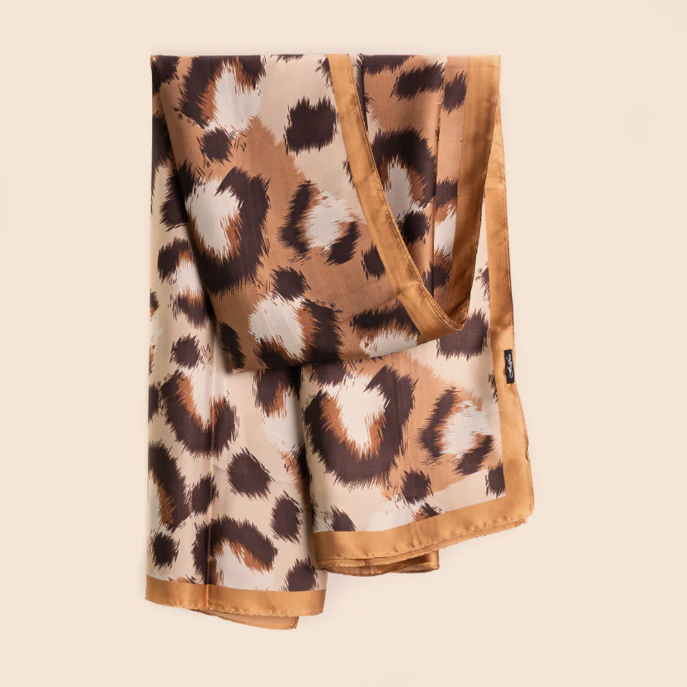 SCIARPA LEGGERA TRAMA LEOPARDATA