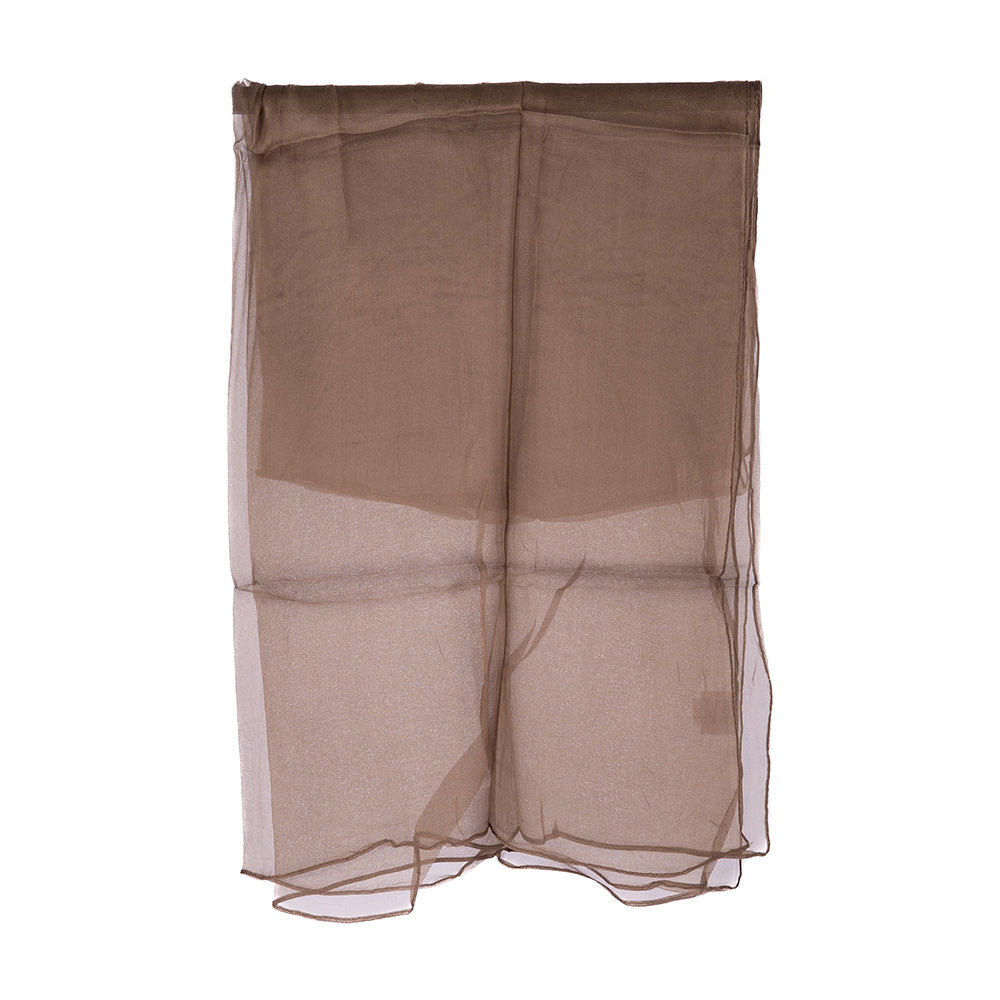LIGHTWEIGHT SINGLE-COLOUR SILK SCARF 