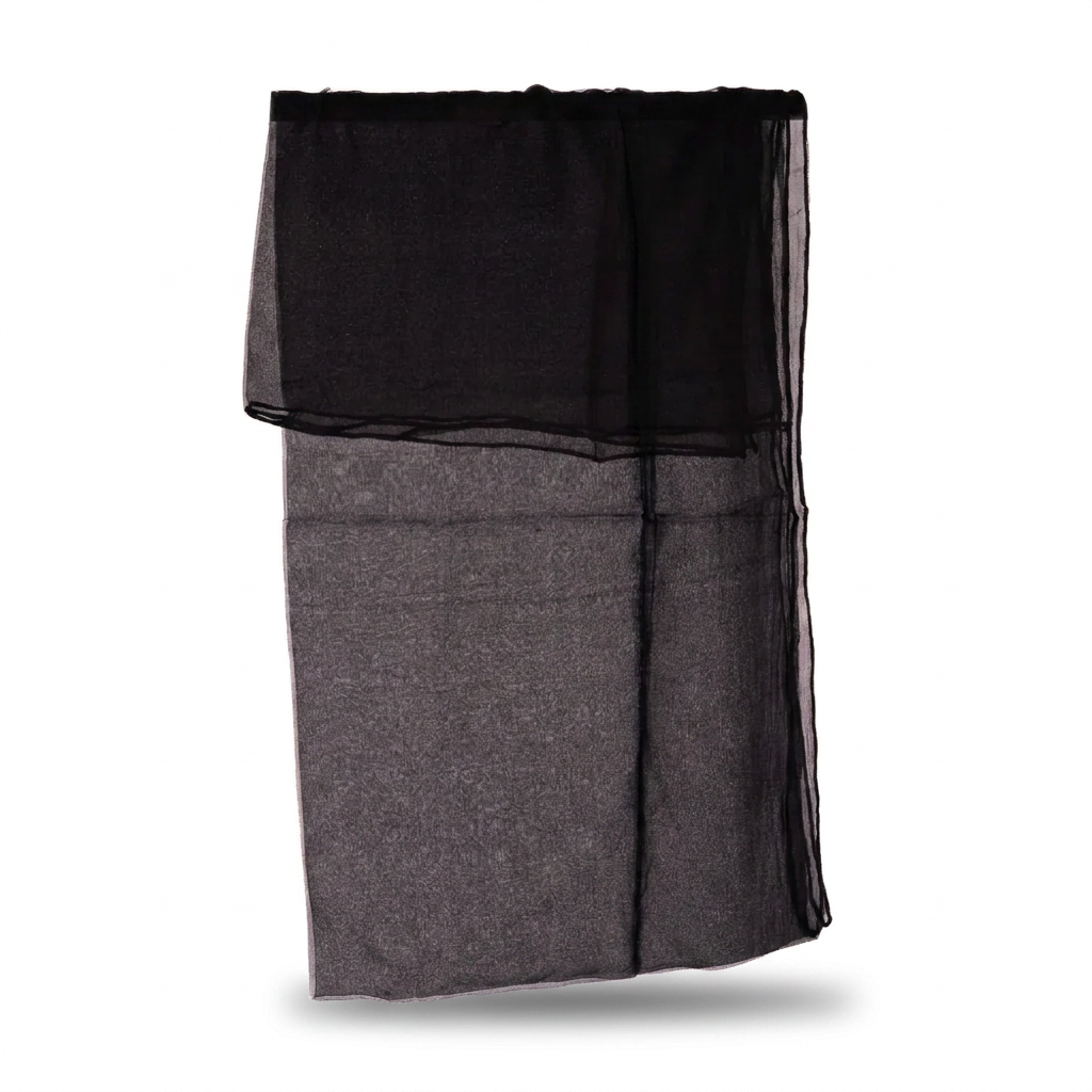 LIGHTWEIGHT SINGLE-COLOUR SILK SCARF 