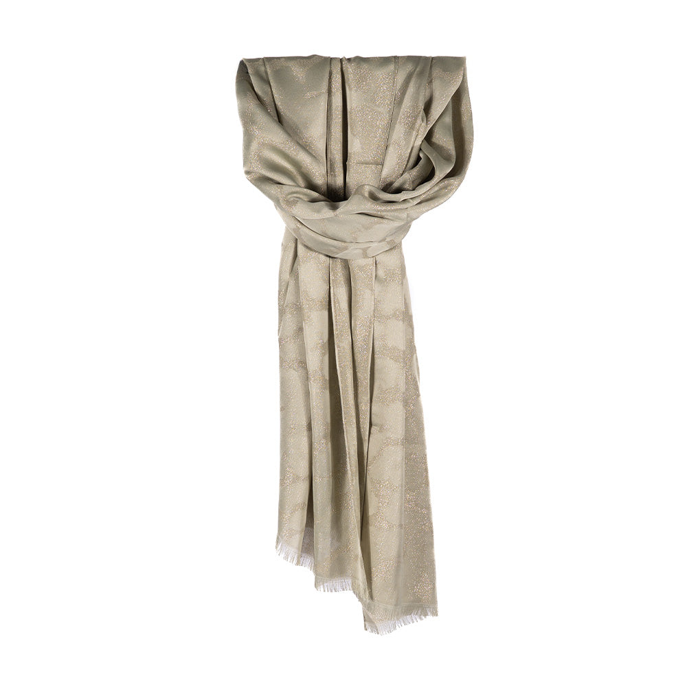LIGHTWEIGHT SPOTTED GLITTER EFFECT SCARF