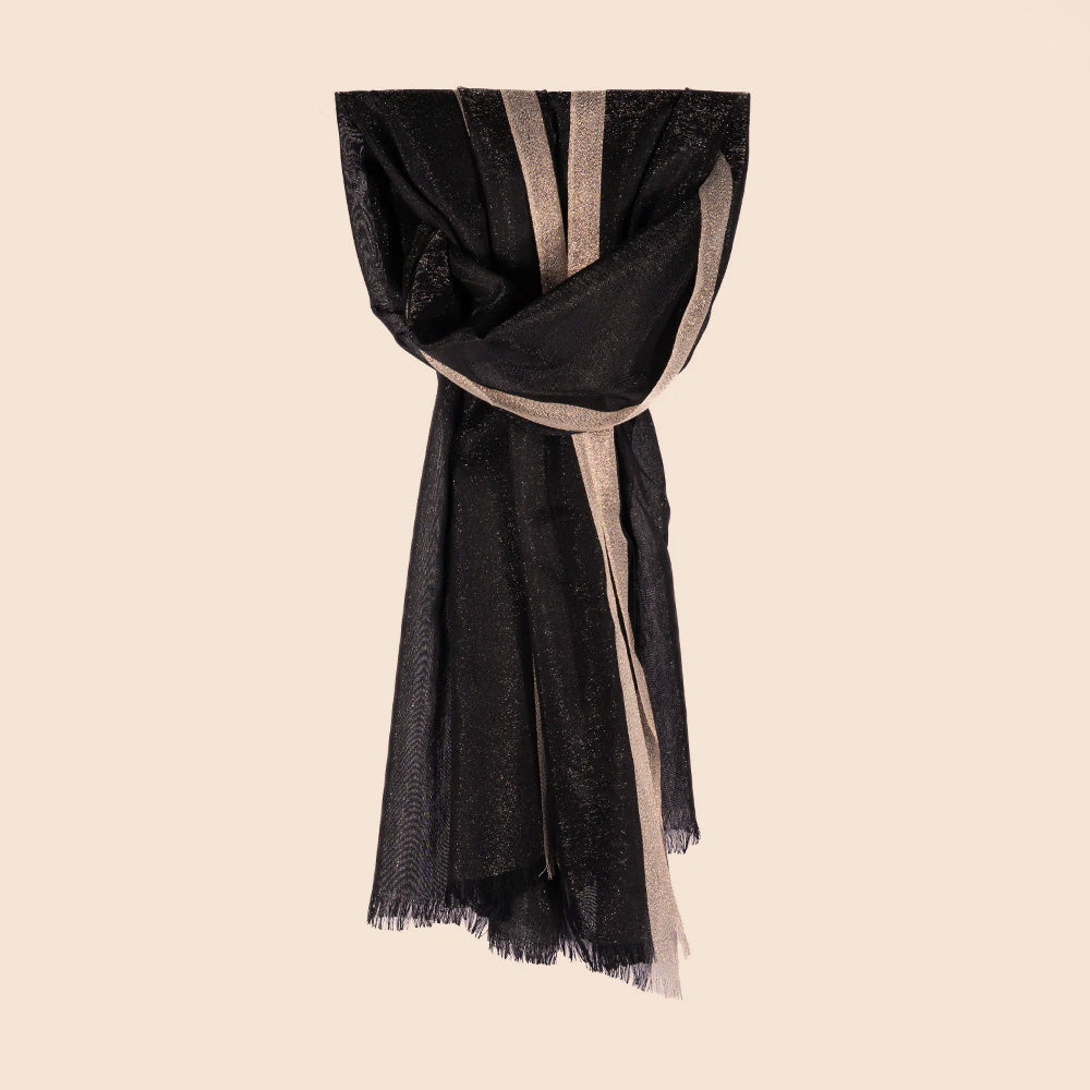 SCIARPA LEGGERA MACULATA EFFETTO GLITTER