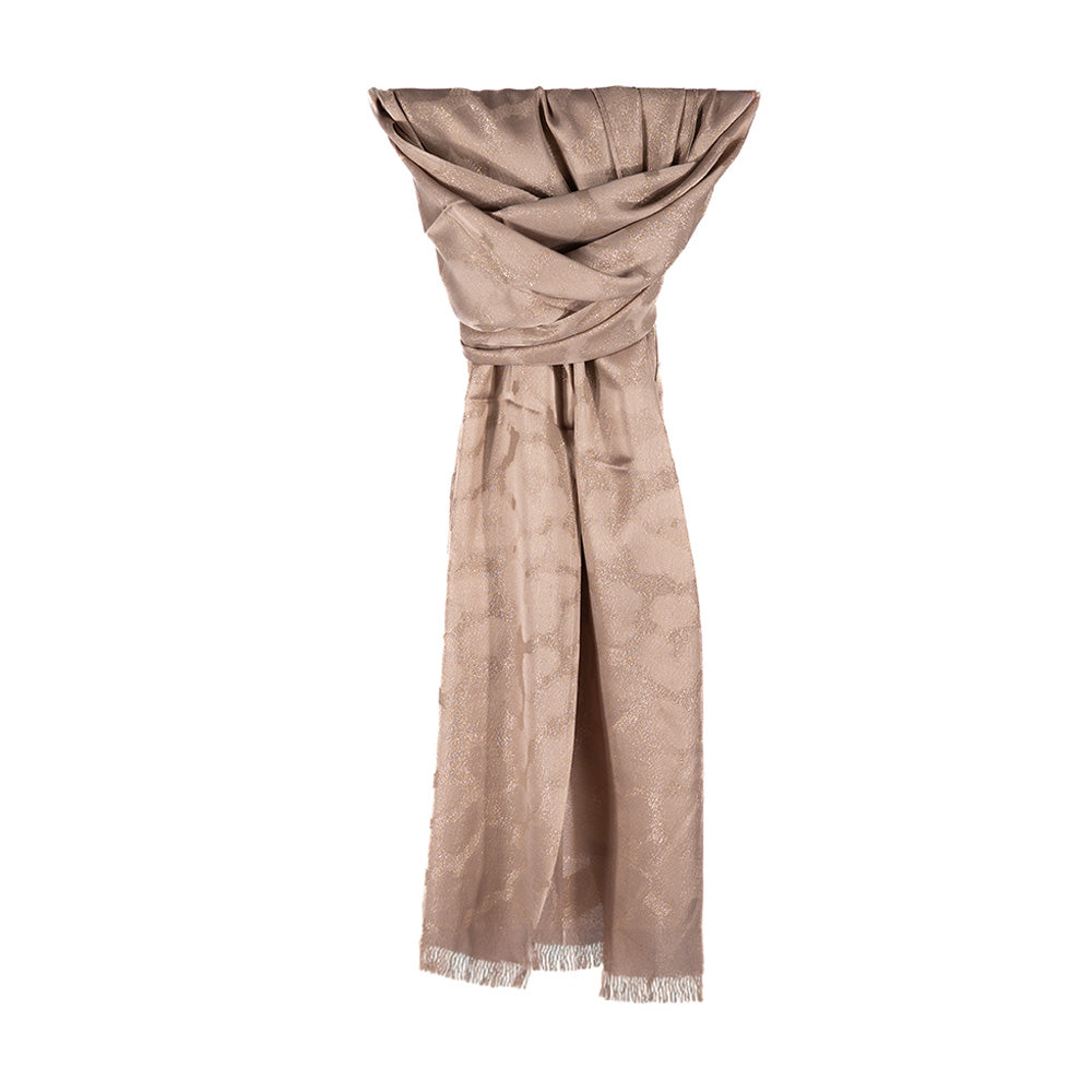 LIGHTWEIGHT SPOTTED GLITTER EFFECT SCARF