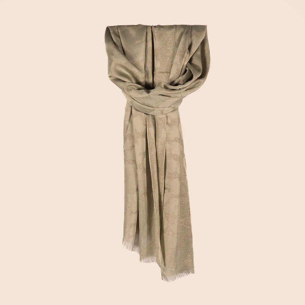 SCIARPA LEGGERA MACULATA EFFETTO GLITTER