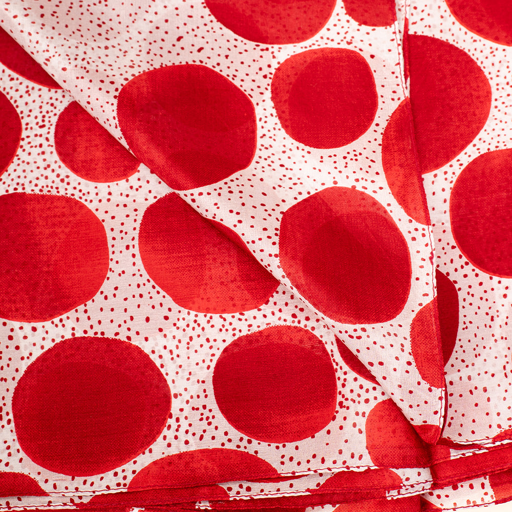 LIGHTWEIGHT SILK PATTERN SCARF