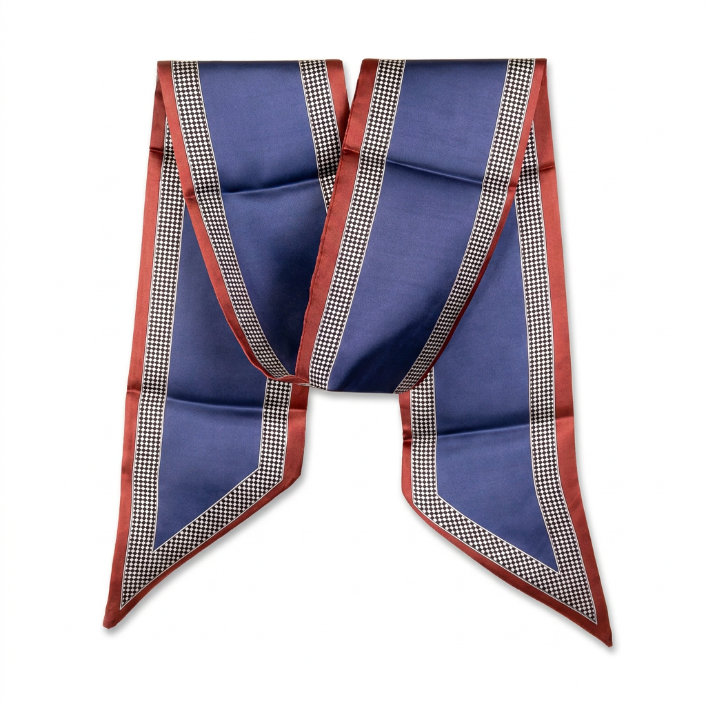 LIGHTWEIGHT SCARF WITH A PATTERN WITH POINTS