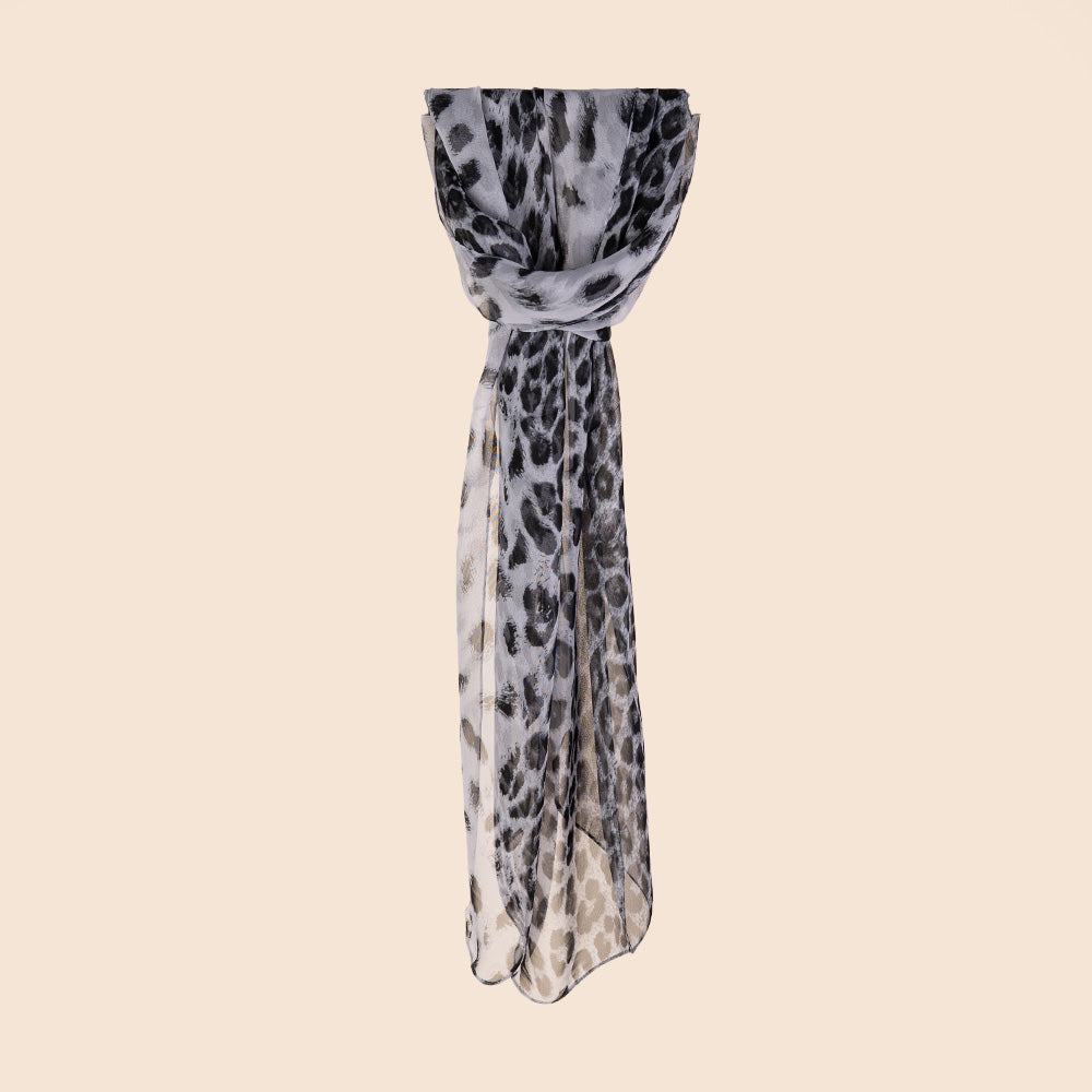 SCIARPA LEGGERA SEMITRASPARENTE ANIMALIER