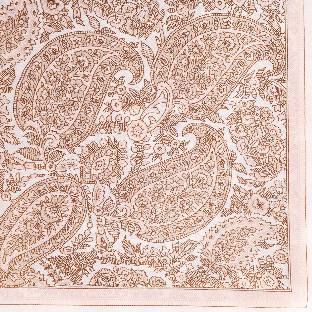 SCIARPA FOULARD QUADRATA FANTASIA SIMIL CASHMERE
