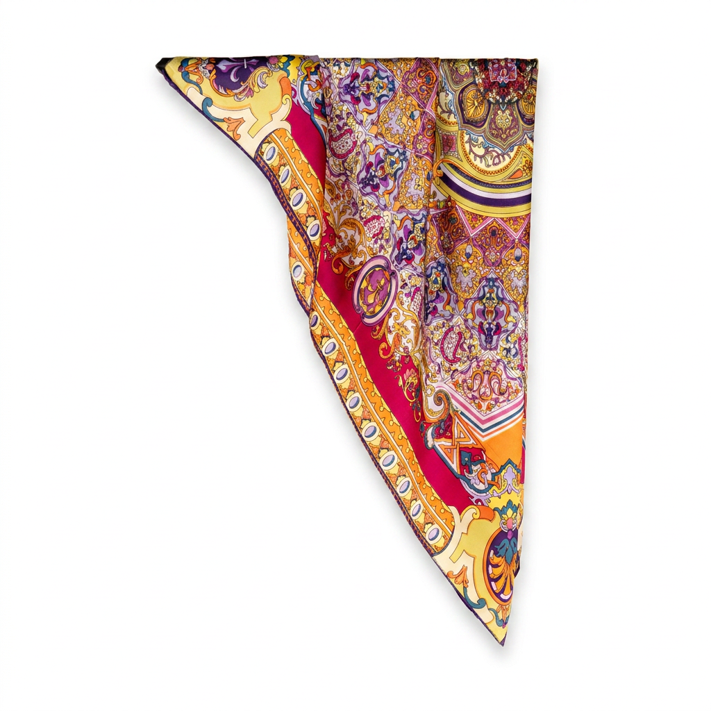 SQUARE PATTERNED SCARF