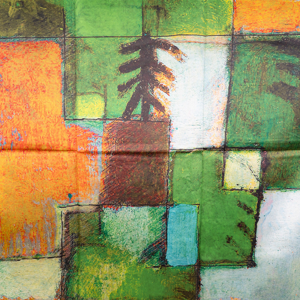 DOUBLE ABSTRACT PATTERN SCARF