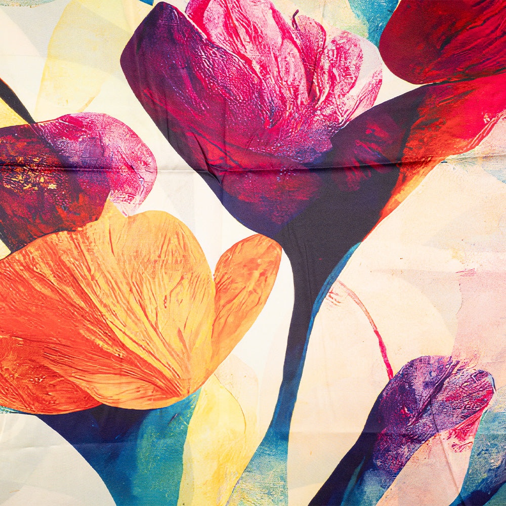 SCIARPA FANTASIA DOPPIA FANTASIA TULIPANI