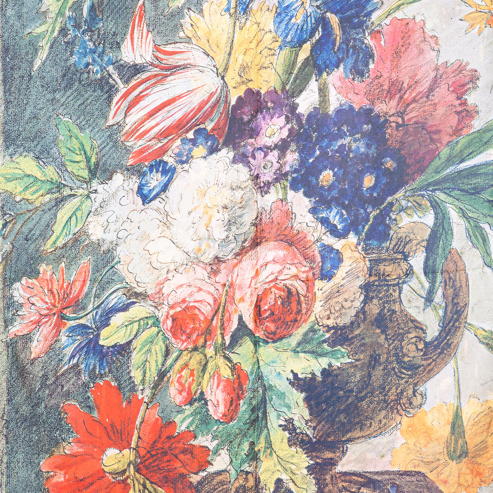 SCIARPA FANTASIA DOPPIA CON FRIDA GRANDE E FIORI