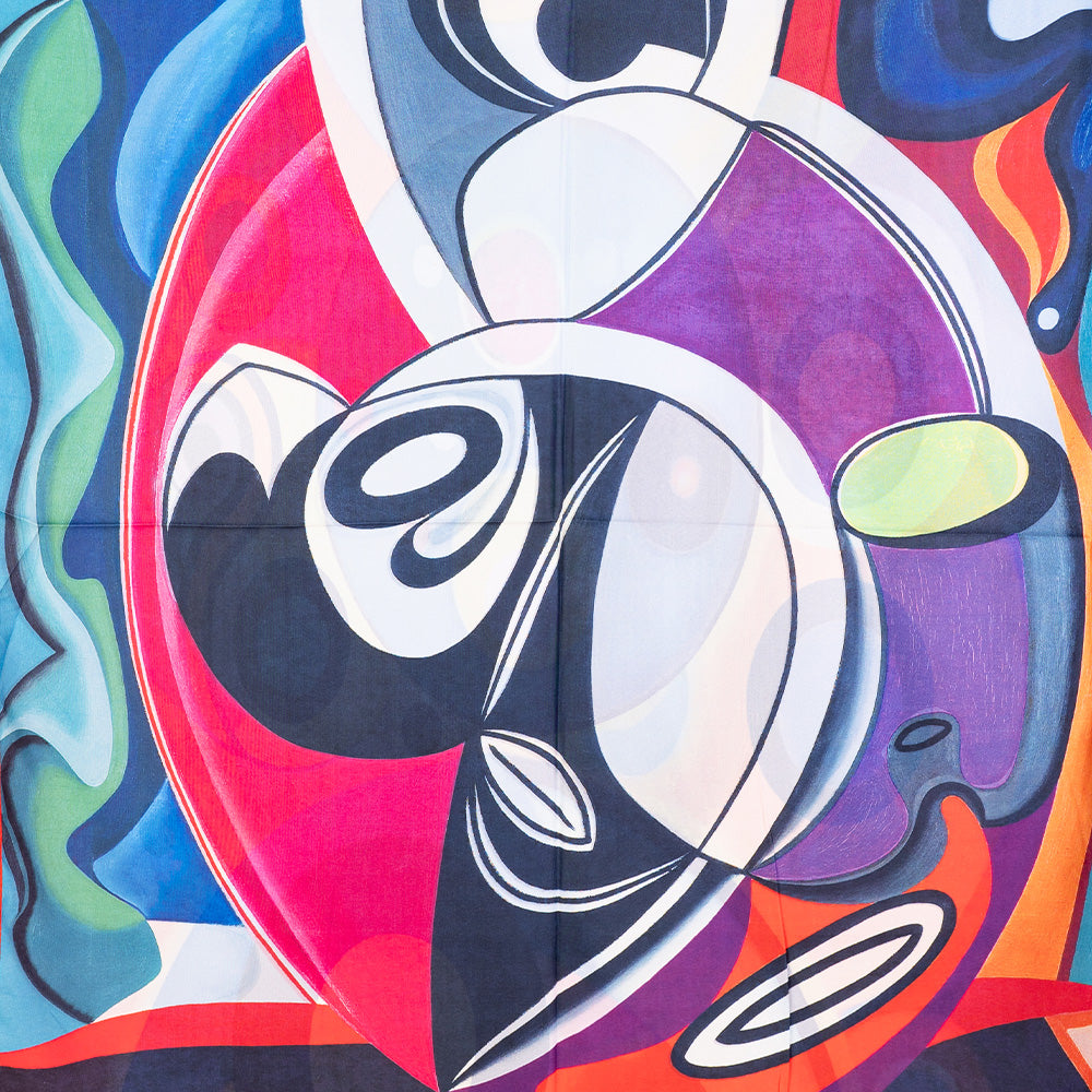 SCIARPA FANTASIA DOPPIA CON FANTASIA ASTRATTA