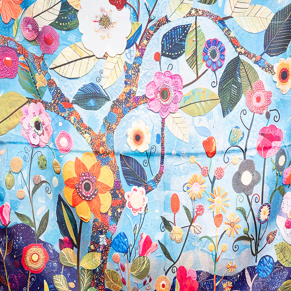 SCIARPA FANTASIA DOPPIA CON GATTO