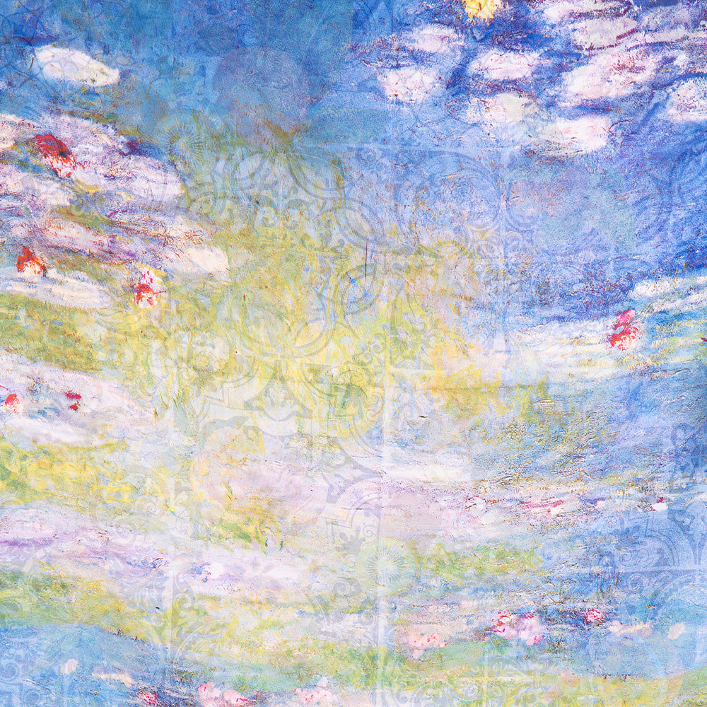 SCIARPA FANTASIA DOPPIA CON LIMONI E FIORI