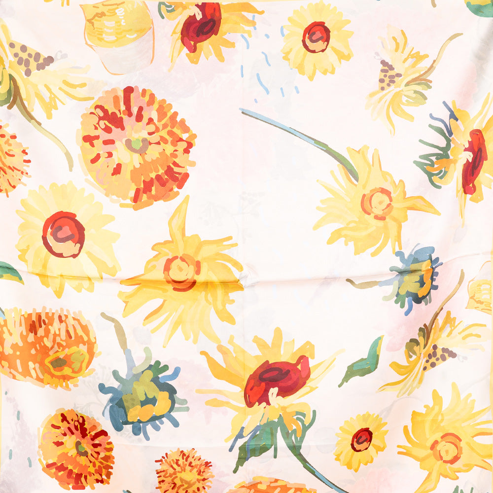 SCIARPA FANTASIA DOPPIA CON FIORI