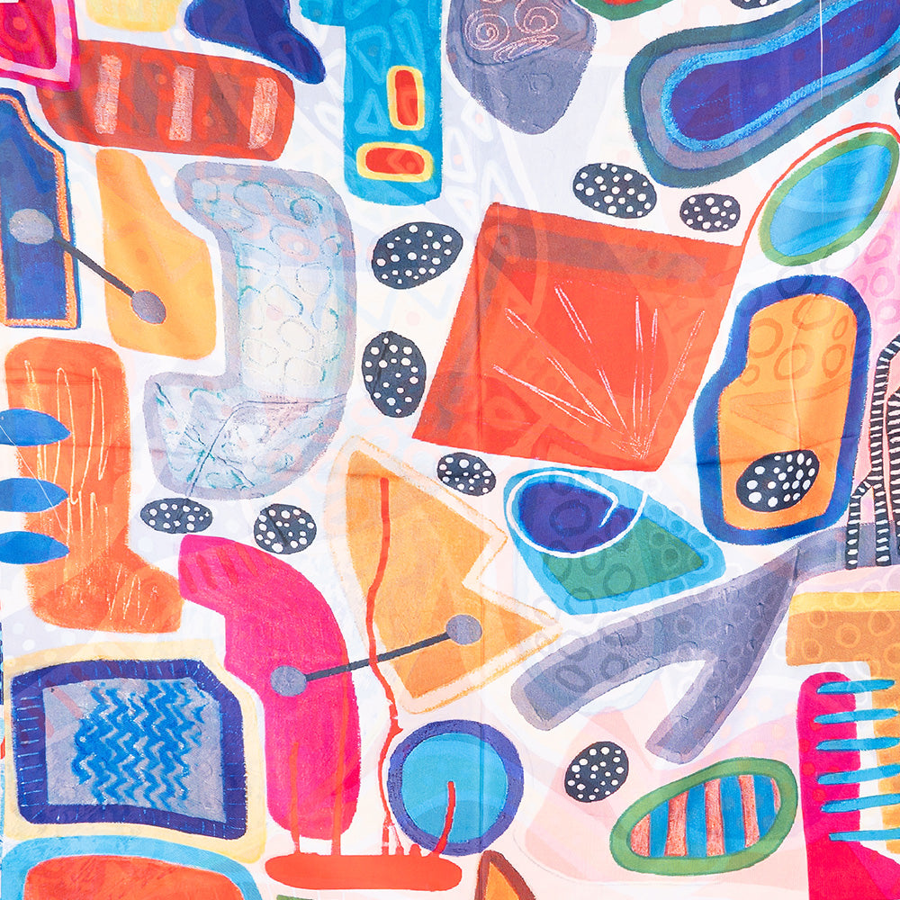 SCIARPA FANTASIA DOPPIA ASTRATTA