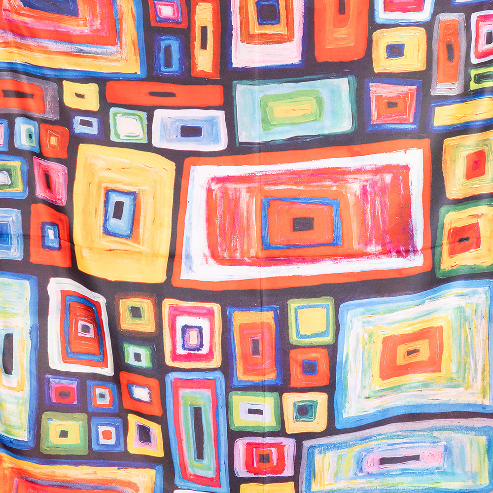 SCIARPA FANTASIA DOPPIA CON FIORI GRANDI