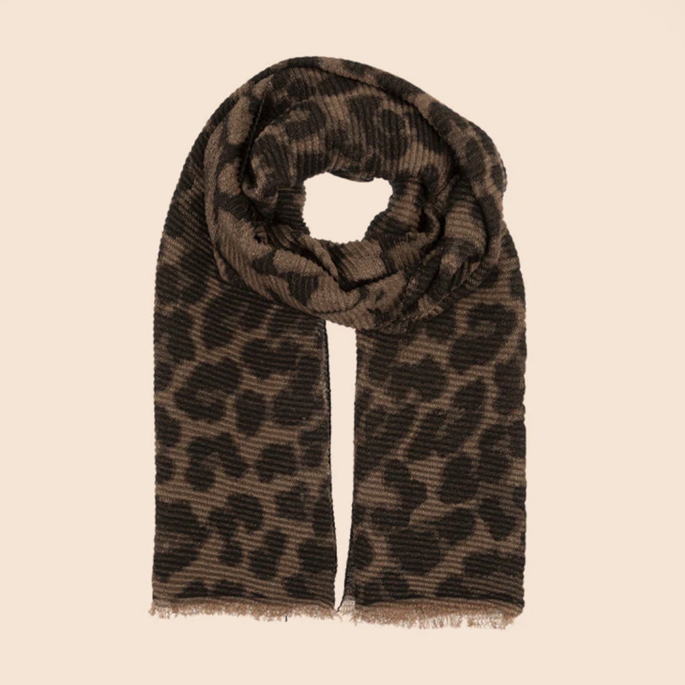 SCIARPA PLISSETTATA ANIMALIER