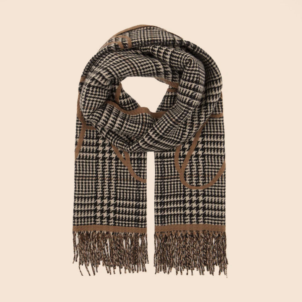 SCIARPA PIED DE POULE CON CANE