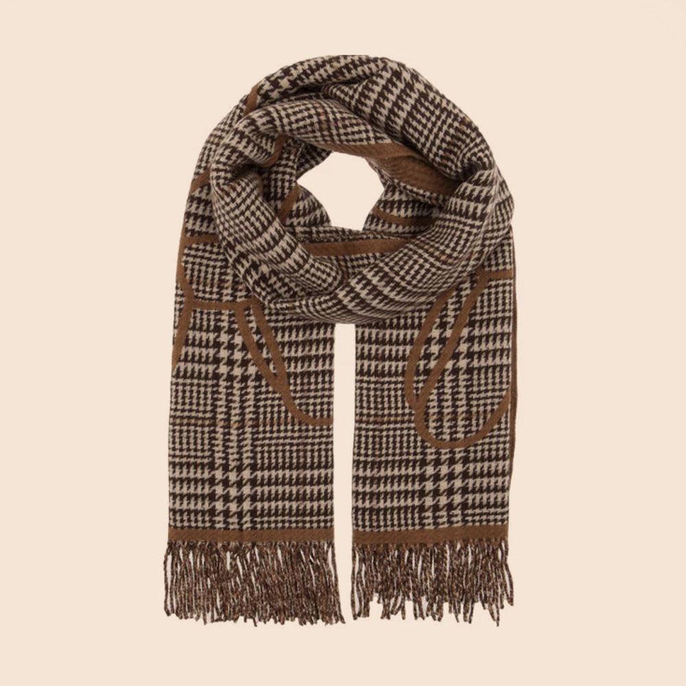 SCIARPA PIED DE POULE CON CANE