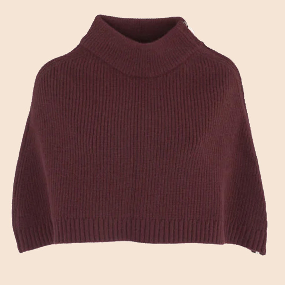 MANTELLA SCALDA SPALLE CON ZIP LATERALE