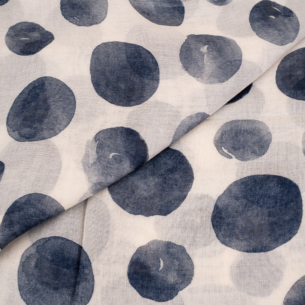 SCIARPA UN BAMBOO CON STAMPA A POIS