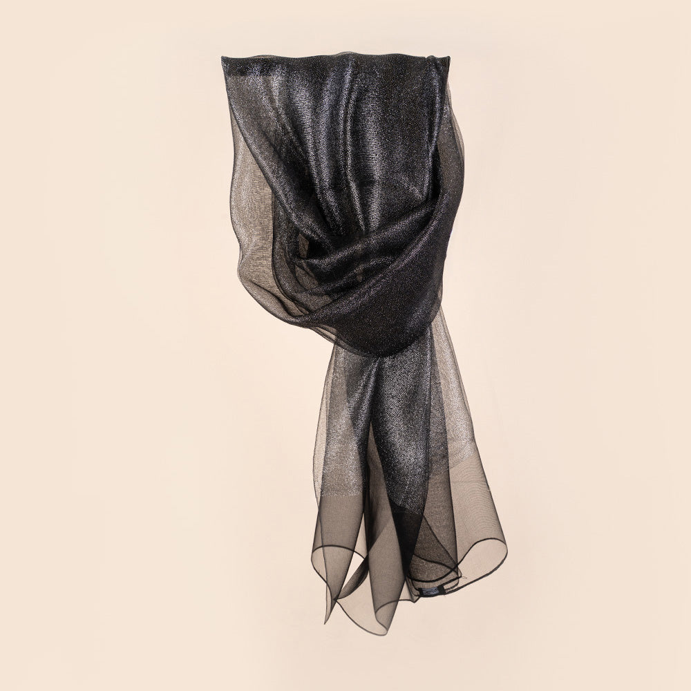 SCIARPA FOULARD LEGGERA LAMINATA
