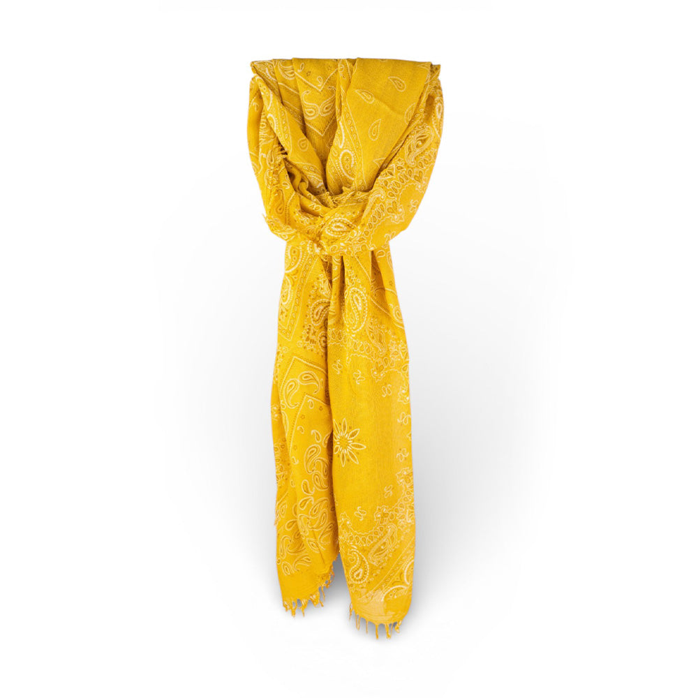 SCIARPA IN BAMBOO CON STAMPA A BANDANA