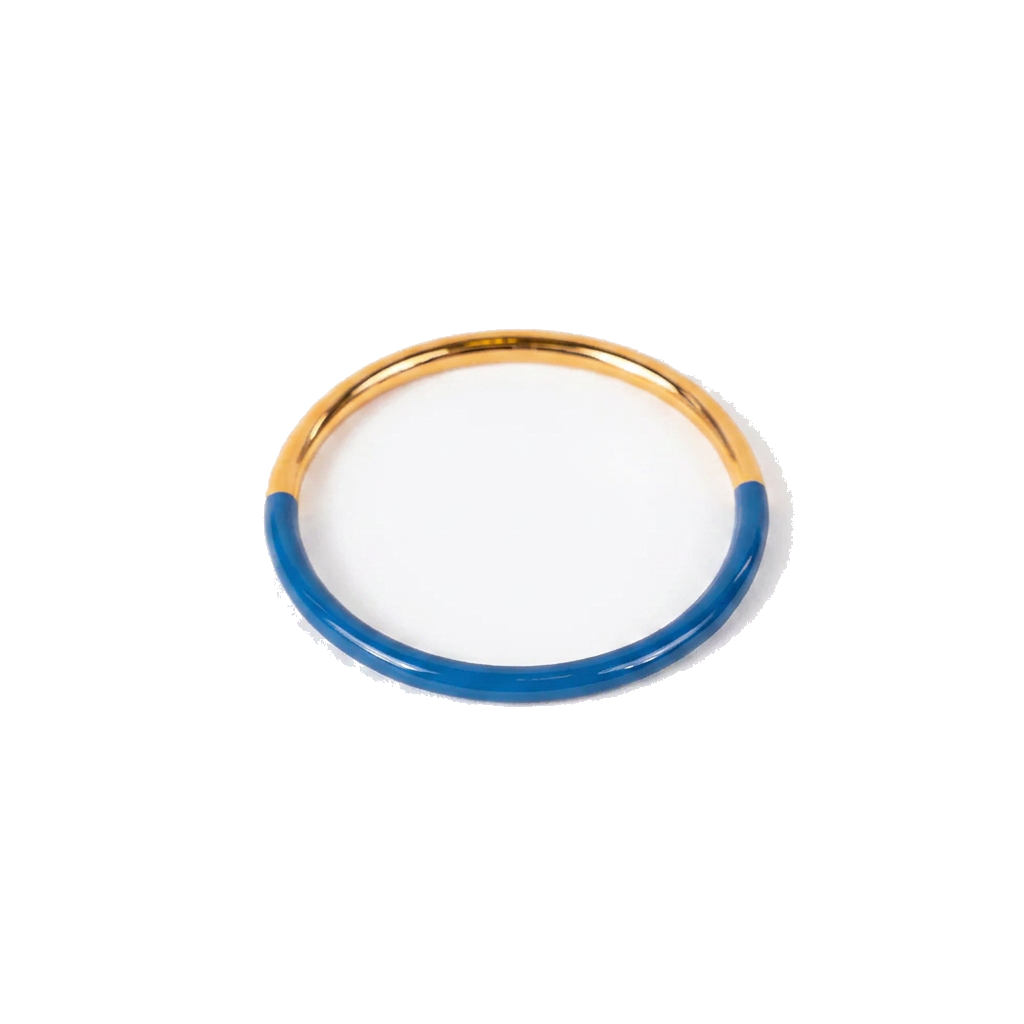TWO-TONE BANGLE RIGID BRACELET
