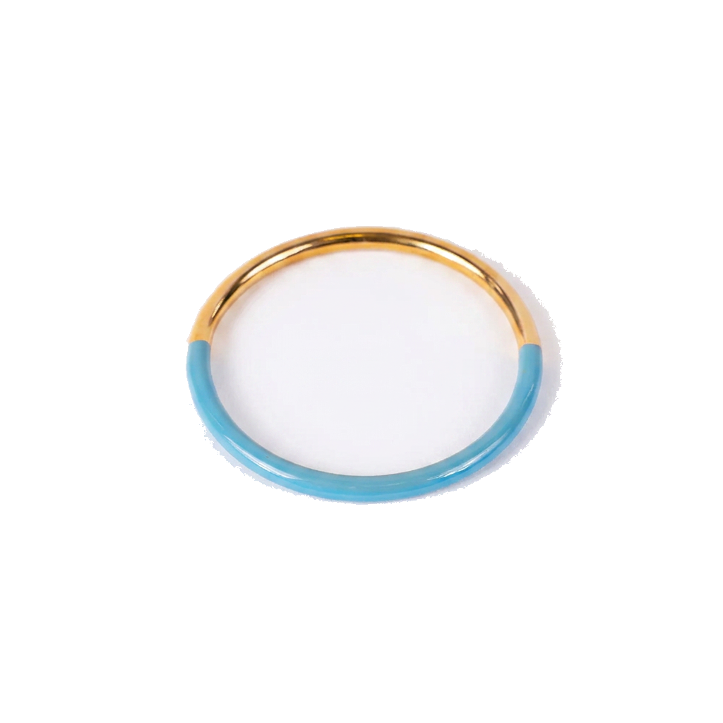 TWO-TONE BANGLE RIGID BRACELET