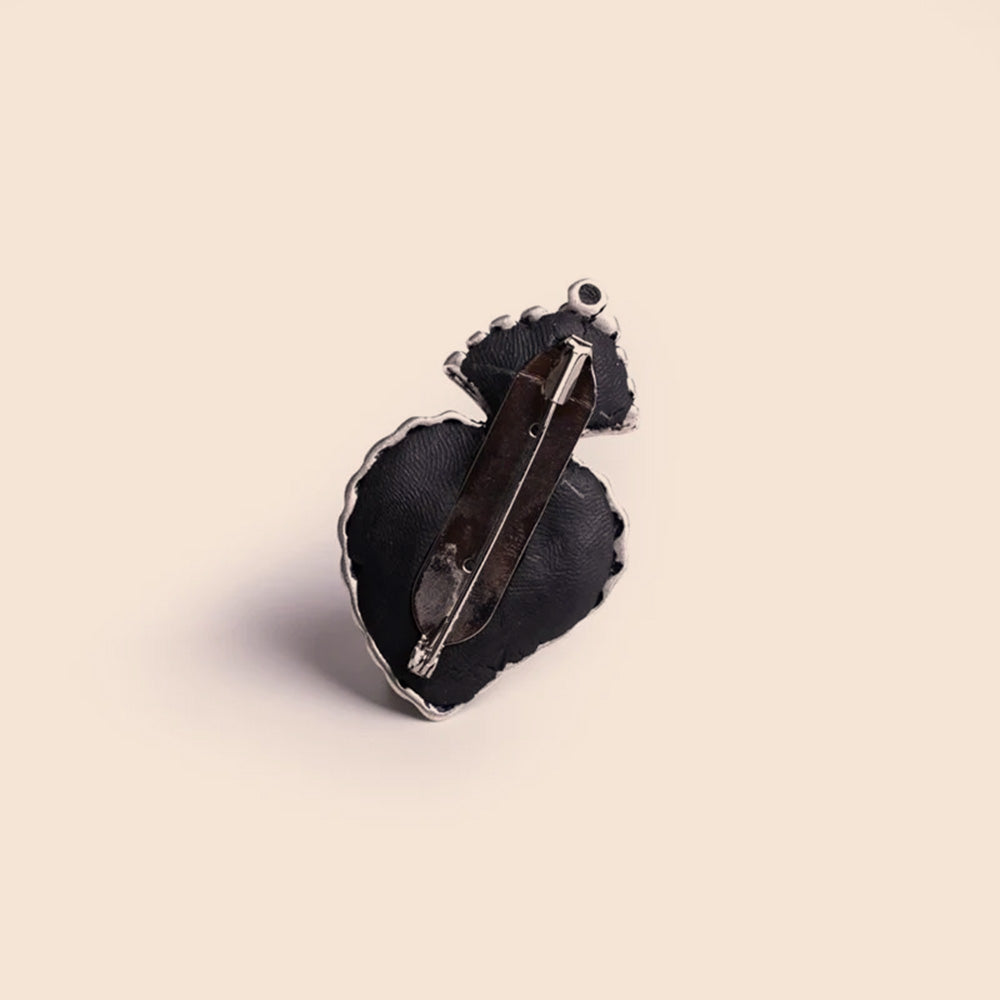 SPILLA CON SACROCUORE E ZIRCONI