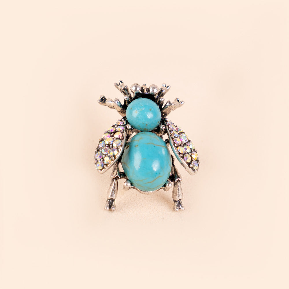 INSECT BROOCH WITH RHINESTONE
