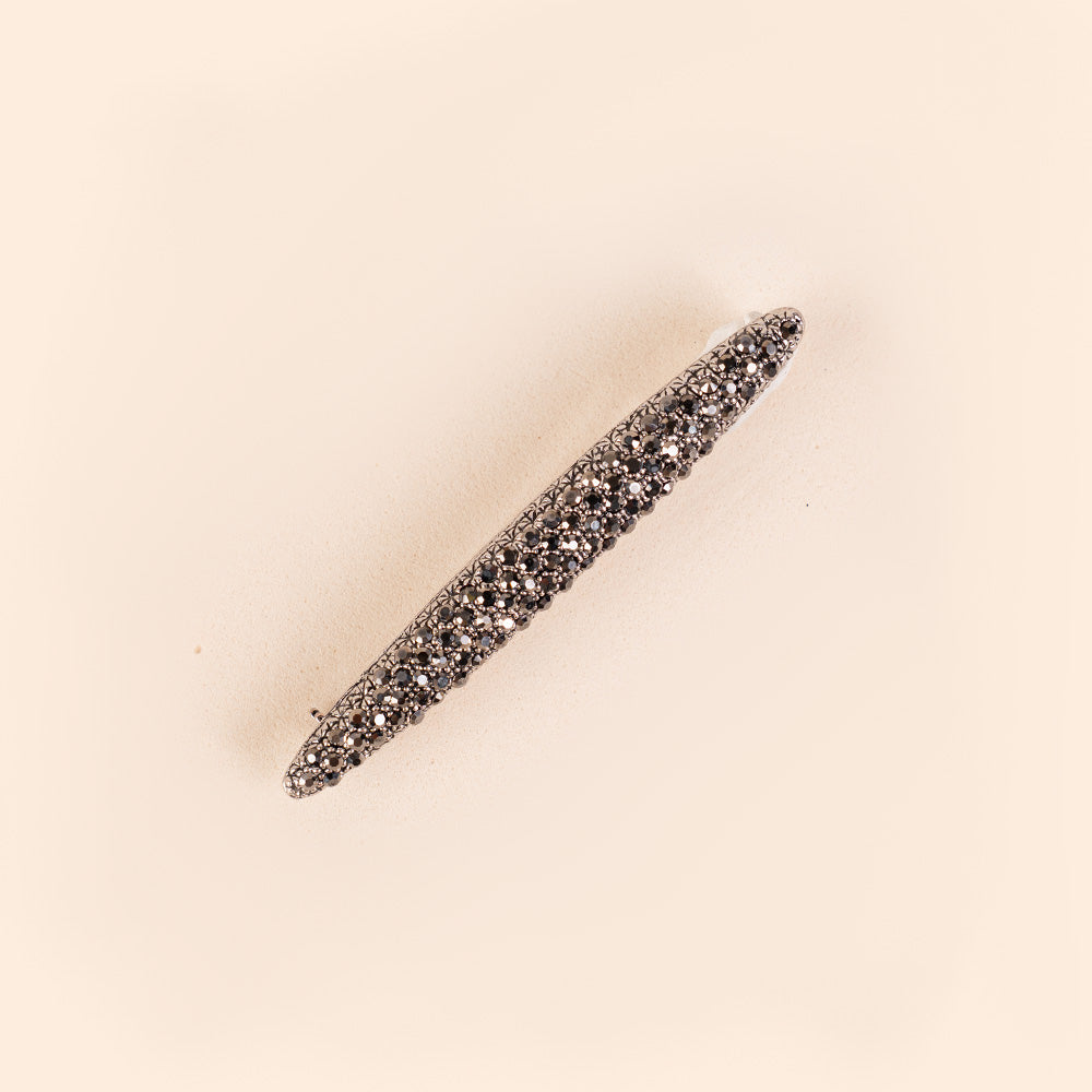 SPILLA LINEARE LAVORATA CON STRASS