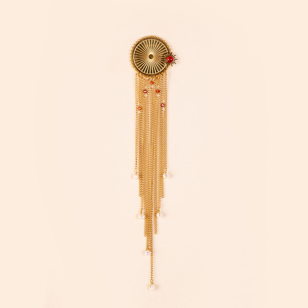 MICRO CHAIN ​​PENDANT BROOCH