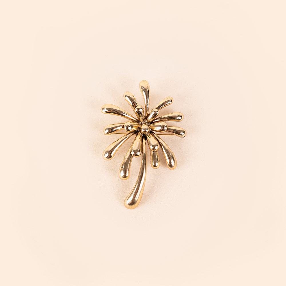 LARGE FLOWER BROOCH