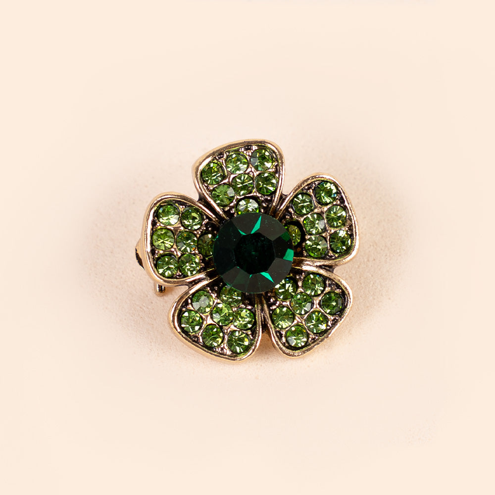 SPILLA A FIORE CON STRASS