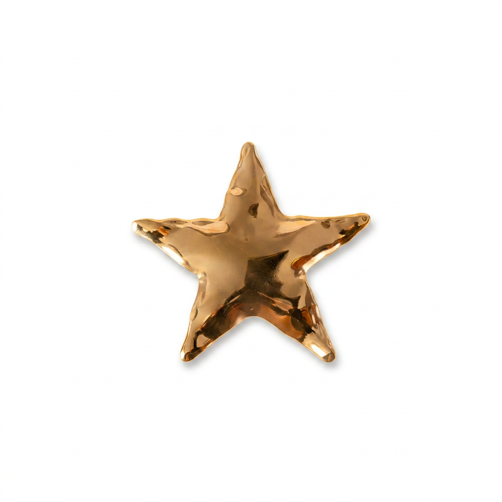 SPILLA A FORMA DI STELLA MARTELLATA