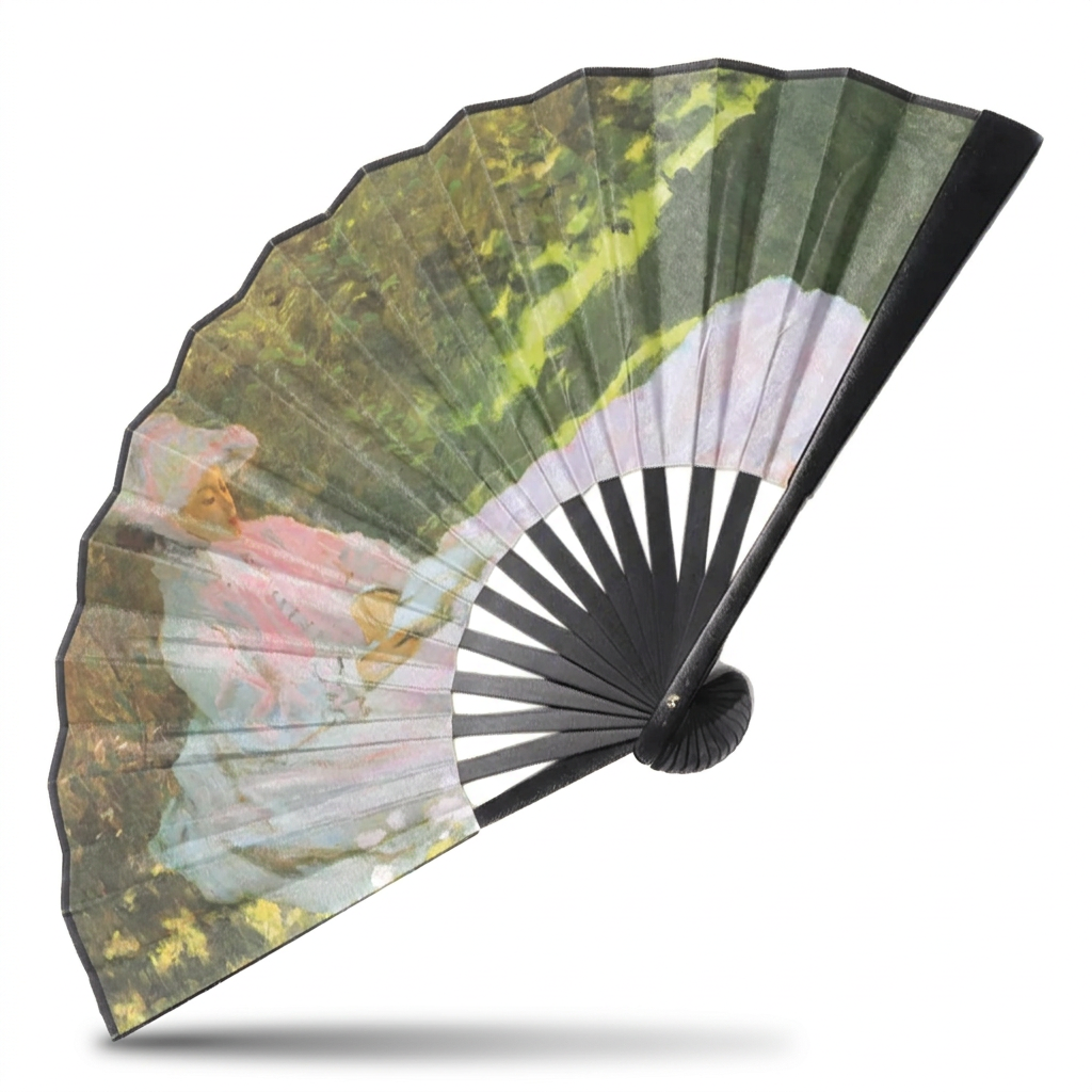 FAN WITH PAINTED FANTASY